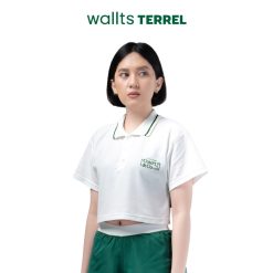 Cross-Co Women Cropped Polo White Wallts x Terrel