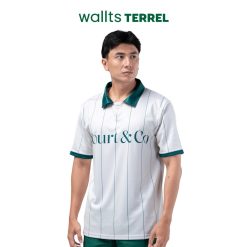 Courtline Men Polo White Wallts x Terrel