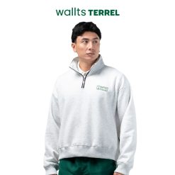 Courtside Halfzip Jacket Grey Wallts x Terrel